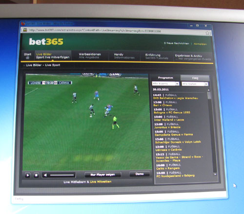 fussball im internet schauen