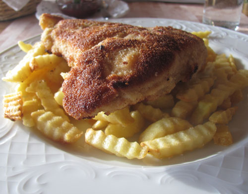 Cordon Bleu mit Knoblauchcremesuppe Oftering